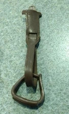 1960's-70's Auth/Orig Marx Johnny West Brown Saddle Stirrup w/Strap Nice Cond 