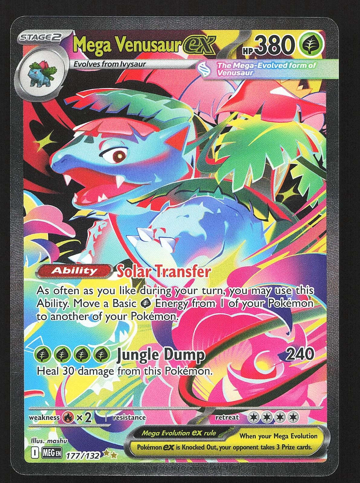 Mega Venusaur ex 177/132 Mega Evolution Special Illustration Rare SIR Pokemon NM