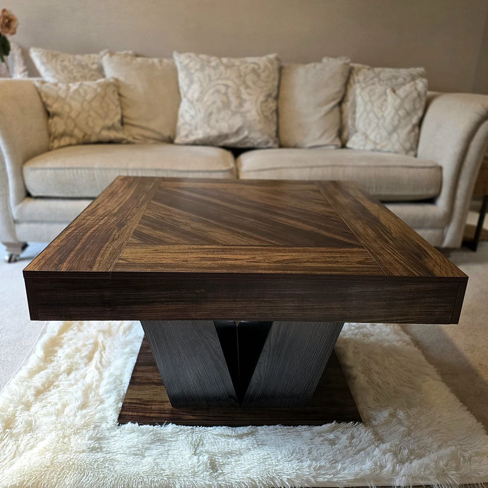 Stunning Unique Large Solid Wooden Coffee Table - Image 2 of 4