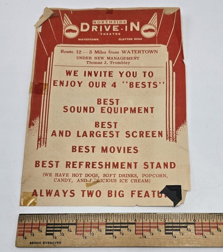 Northside Drive-In Movie Theater Brochure, Watertown, New York - 1951 - Picture 4 of 5