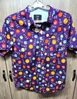 “ASK ME ABOUT URANUS" SIZE LG HAWAIIAN STYLE SHIRT SPENCERS BRAND PLANET PRINT