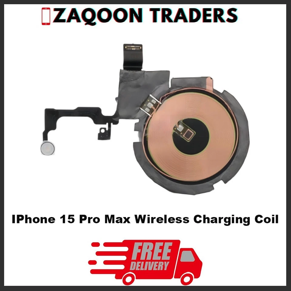 For iPhone 15 Pro Max NFC Wireless Charging Coil With Flash Light Flex Cable UK