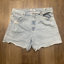 NWT Denizen From Levi's Vintage High Rise Blue Jean Shorts Womens 34 Good Shape