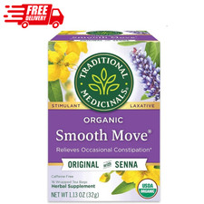 Traditional Medicinals Tea, Organic Smooth Move Peppermint, Senna, 16 Tea Bags