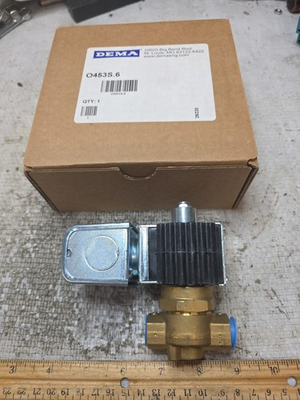 #ad #ad NEW Dema O453S.6 Normally OPEN 1200 PSI Brass Solenoid 120VAC 3 8 in. Ports $39.00