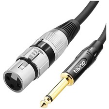 Mikrofonkabel XLR auf 6,35 mm Mono 8m audiokabel professionell