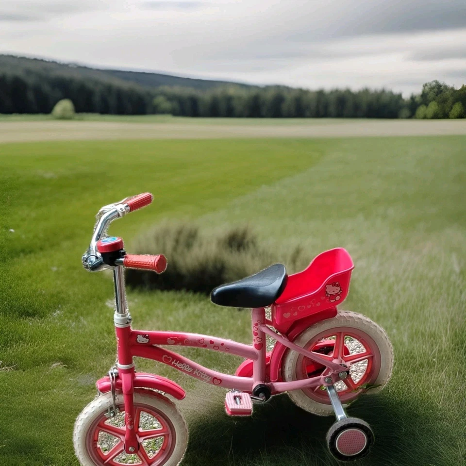 Bicicletta per Bambina 12" 1 Freni Hello kitty Rosa - Immagine 2 di 4