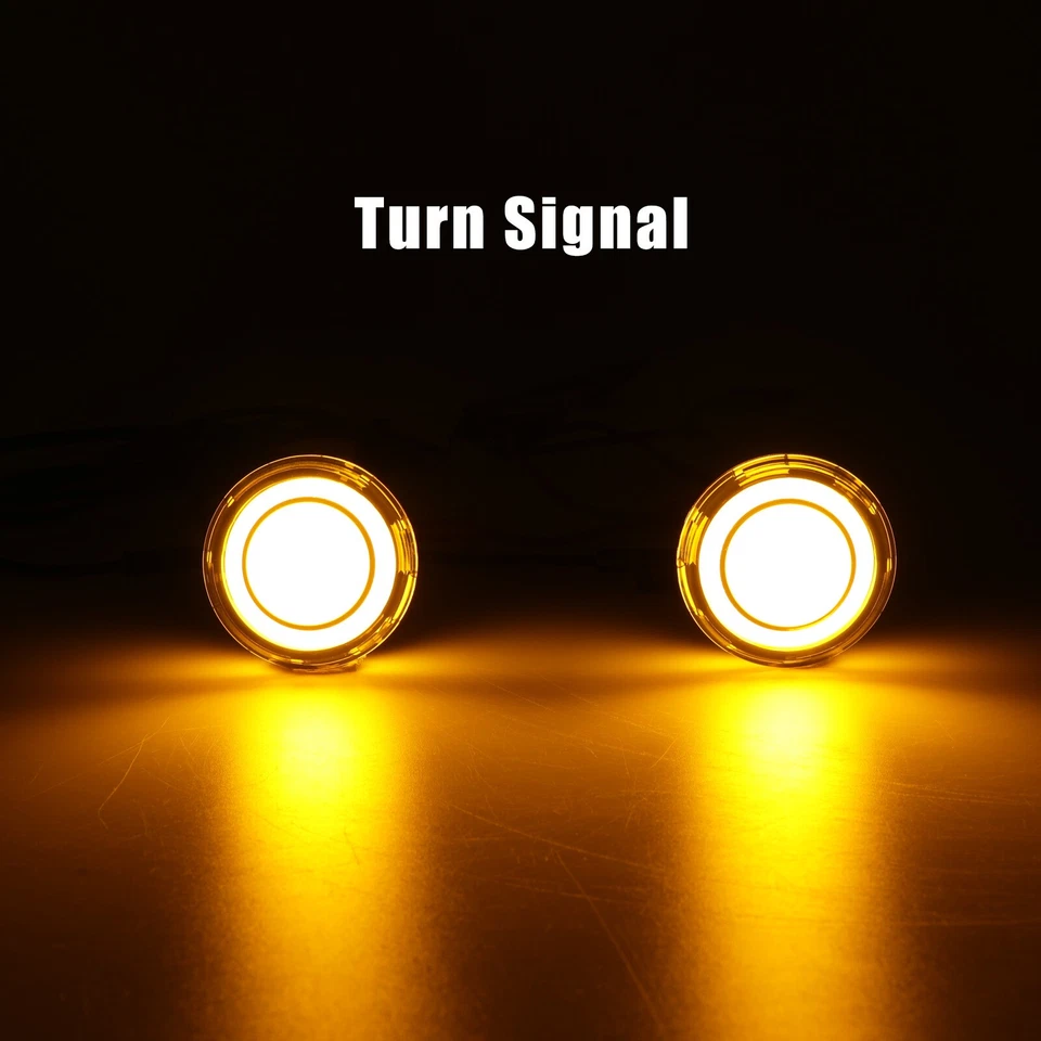 1157 LED Turn Signals Blinker Light For Harley Davidson Sportster Iron 1200 883 - Image 3 of 4