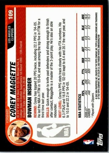 2007-08 Bowman Chrome Basketball -Pick Choose Your Cards  - Picture 115 of 117