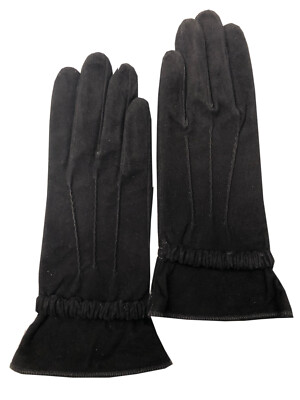 Lamm 9607s schwarz Damenhandschuh Ziegenleder Seidenfutter