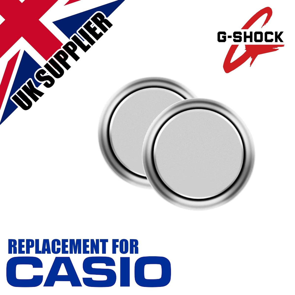 2x Replacement Watch Batteries for Casio G-SHOCK G-300/L/LV/ML G