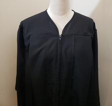 High School Black Unisex One Size Fits All Graduation Gown, Zipper Closure