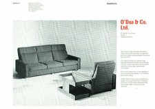 60er Jahre O'Dea & Co Ltd Dublin Gaelform 1 Polstermöbel Prospekt 49033