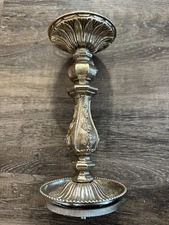 Candlestick Hollywood Regency Ornate Villy Pillar Candleholder MCM