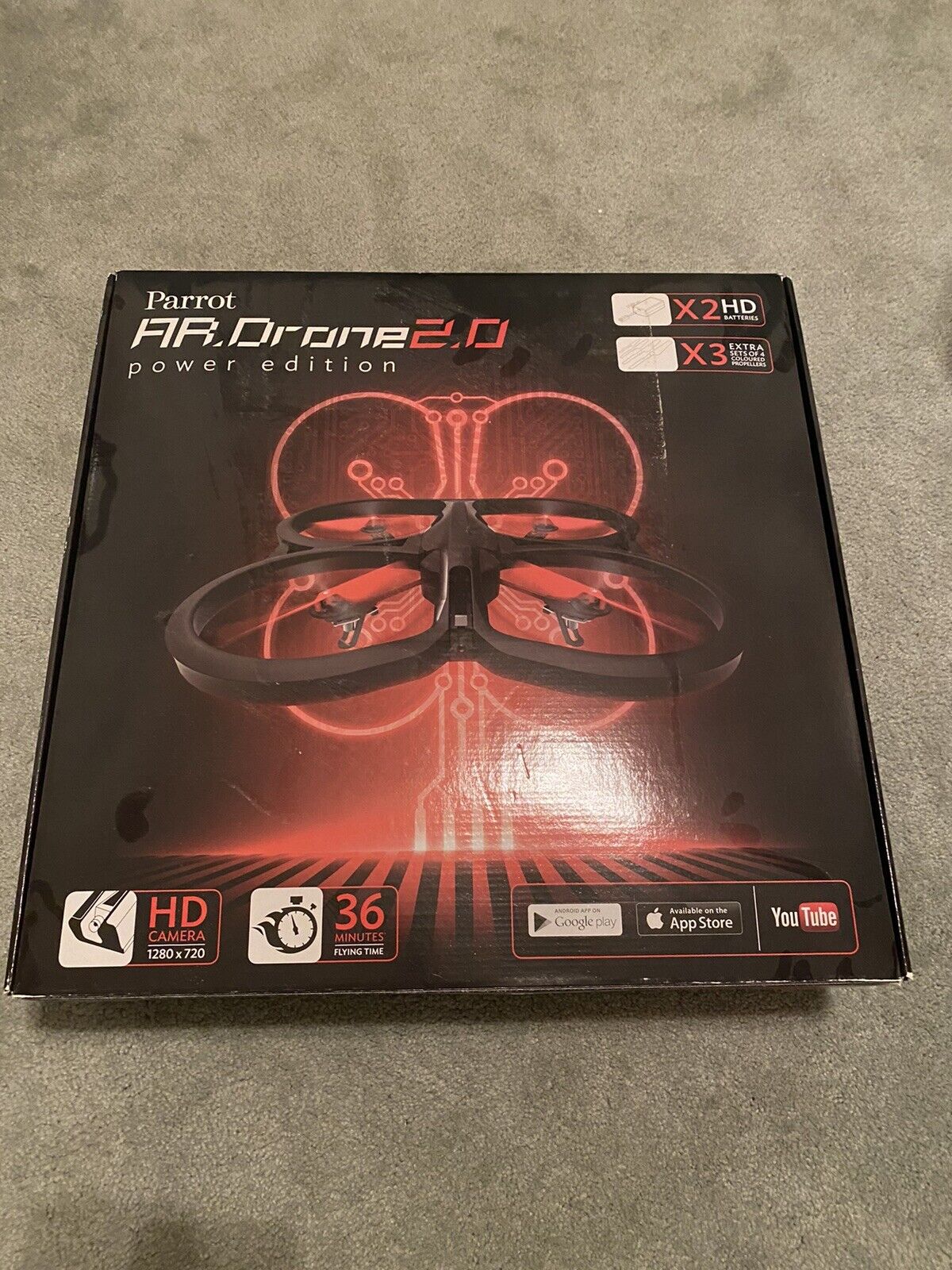 Parrot AR Drone 2.0 Power Edition HD Camera 