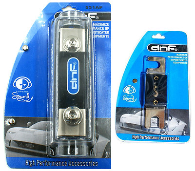 DNF 4 GAUGE AWG ANL FUSE HOLDER 1 HOLE IN 1 HOLE OUT + FREE 100 AMP ANL FUSE