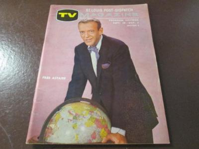 1962 ALCOA PREMIERE FRED ASTAIRE TV GUIDE ST. LOUIS POST DISPATCH MAGAZINE RARE