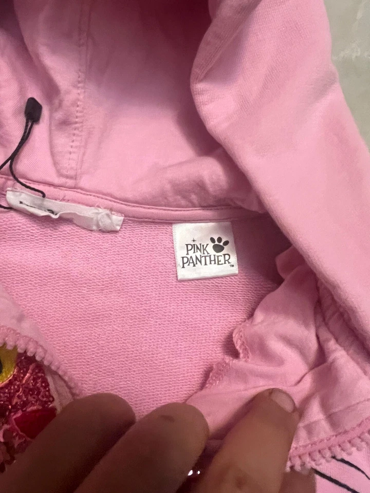 Sudadera con Capucha Niños Desigual Rosa Pantera Cremallera Completa Rosa Talla S Foto 4 de 4