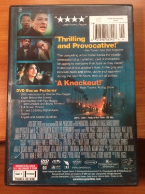 Crash (DVD) Sandra Bullock, Don Cheadle, Matt Dillon, Brendan