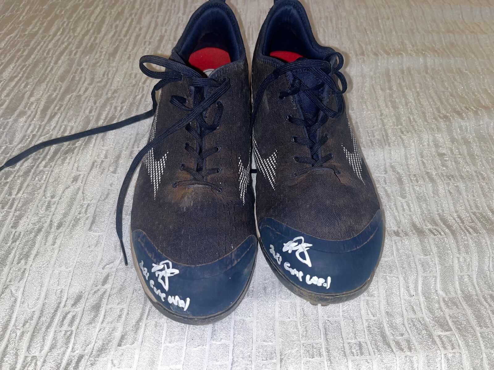 Ryan Clifford New York Mets Auto Signed 2023 Game Used Cleats Beckett Hologram ,