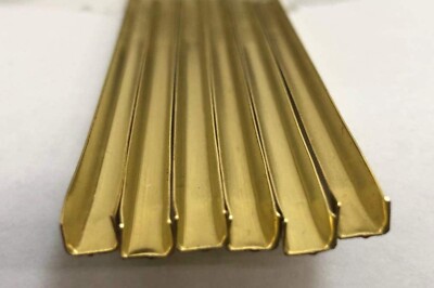 Brass Came1/8'' (Cut Into 3-24'' Pieces) by BiNARi Glass Studio