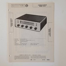 SAMS PHOTOFACT SERVICE MANUAL 351-6 HARMAN-KARDON RADIO TA-10