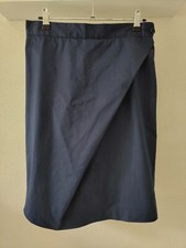 Vntg Vivienne Westwood Anglomania Asymmetric tulip Skirt -Dark Blue - sz 42