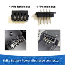For E-bike Lithium Battery Box Power Discharge Connector Plug 4pins Male Female
