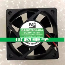 1PCS DA06020B24UA 6020 DC24V 0.16A 2-wire silent cooling fan