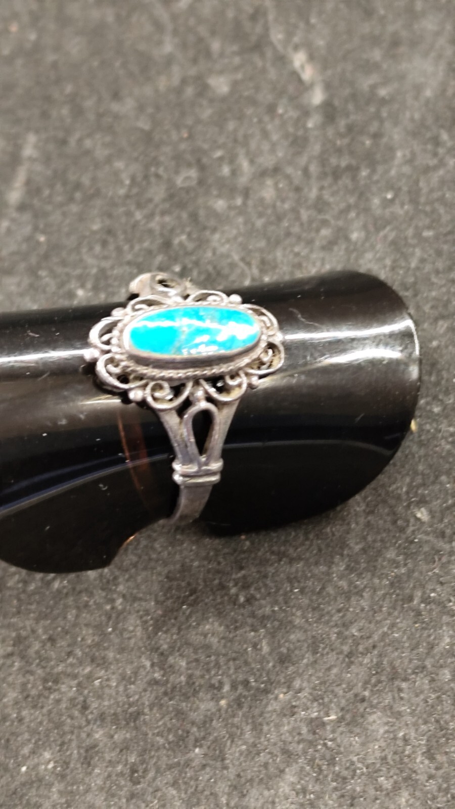 Bague En Argent Avec Turquoise - Taille 52 - Neuve Jamais Portée - À Nettoyer
