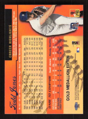 1999 Ultra Gold Medallion #74G Todd Jones Detroit Tigers | eBay