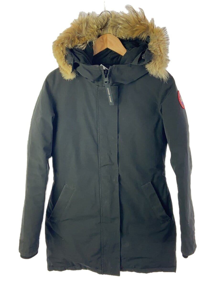 CANADA GOOSE DOWN JACKET VICTORIA PARKA S Black 3037LA Used | eBay