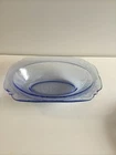 Vintage Federal Depression Glass Blue Madrid Serving Bowl