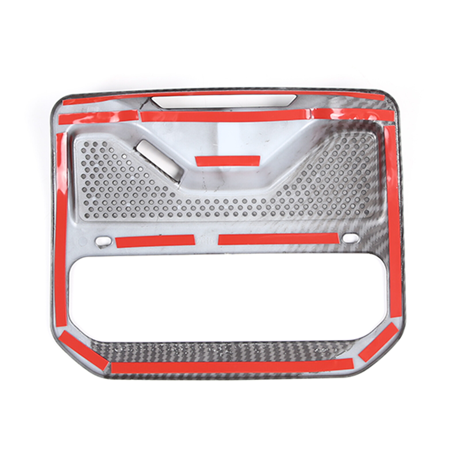 Reading Light Rivian ABS Carbon Fiber Car Roof Reading Lamp Light Cover Trim For Rivian R1T ...