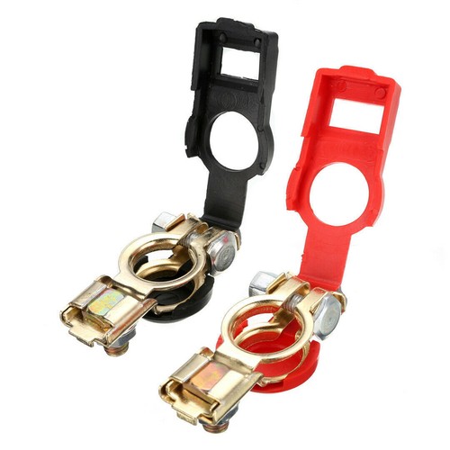 2x Car Van Caravan Battery Clamps Quick Release Battery Terminal Clip Connector - Picture 8 of 8