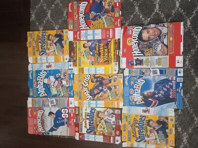WAYNE GRETZKY - CEREAL BOX COLLECTION - 10 Boxes