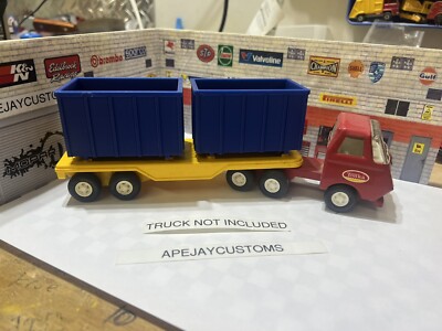 2 mini tiny tonka replacement blue containers (TRUCK NOT INCLUDED)