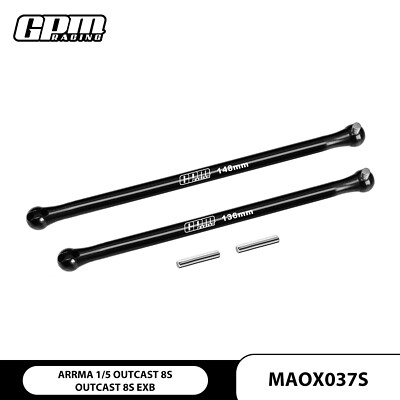 GPM 4140 Carbon Steel Center CVD Driveshaft ARRMA 1/5 Outcast 8S / Outcast EXB