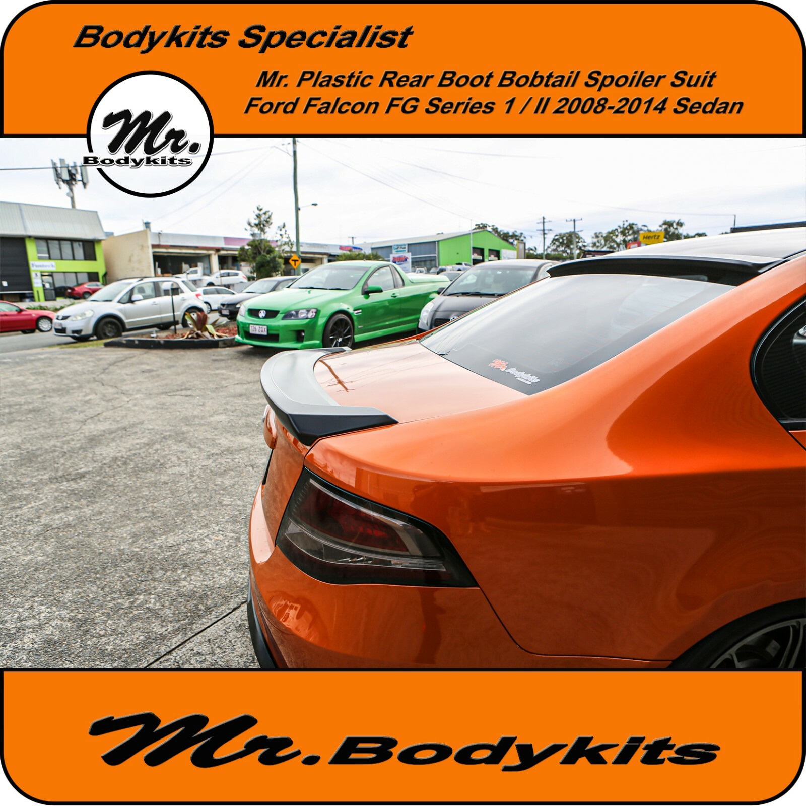 MR BODYKITS REAR BOOT SPOILER BOBTAIL WING FOR FG FALCON XR6/XR8/G6/G6E