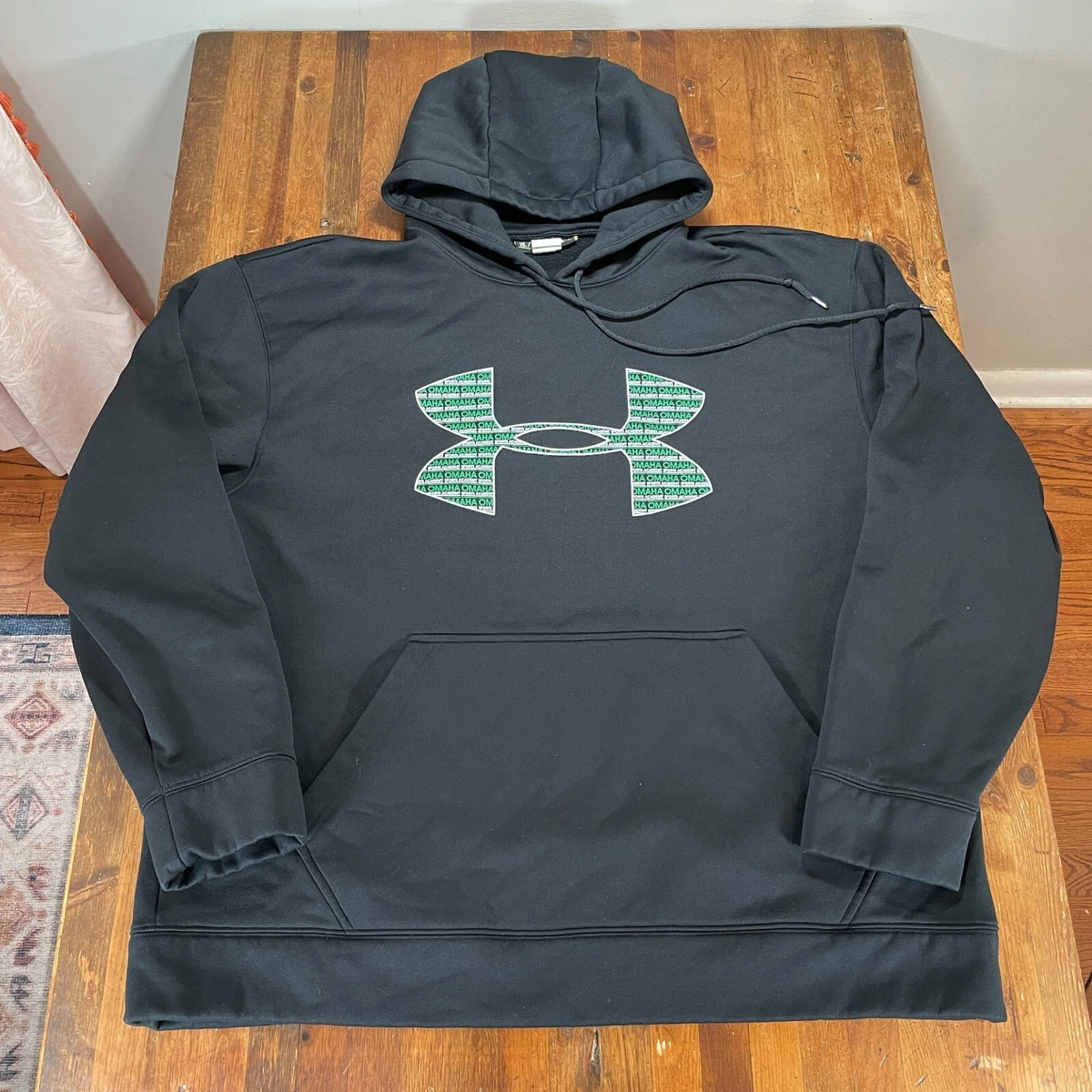 Under Armour Hoodie Mens XL Black ColdGear Pullover Omaha Sports Academy |  eBay