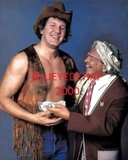 BOB ORTON & THE GRAND WIZARD WRESTLER 8 X 10 WRESTLING PHOTO WWF