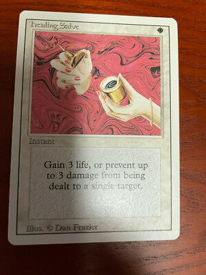 MTG Healing Salve CARD SINGLE USED EXCELLENT CONDITION SEE PHOTOS