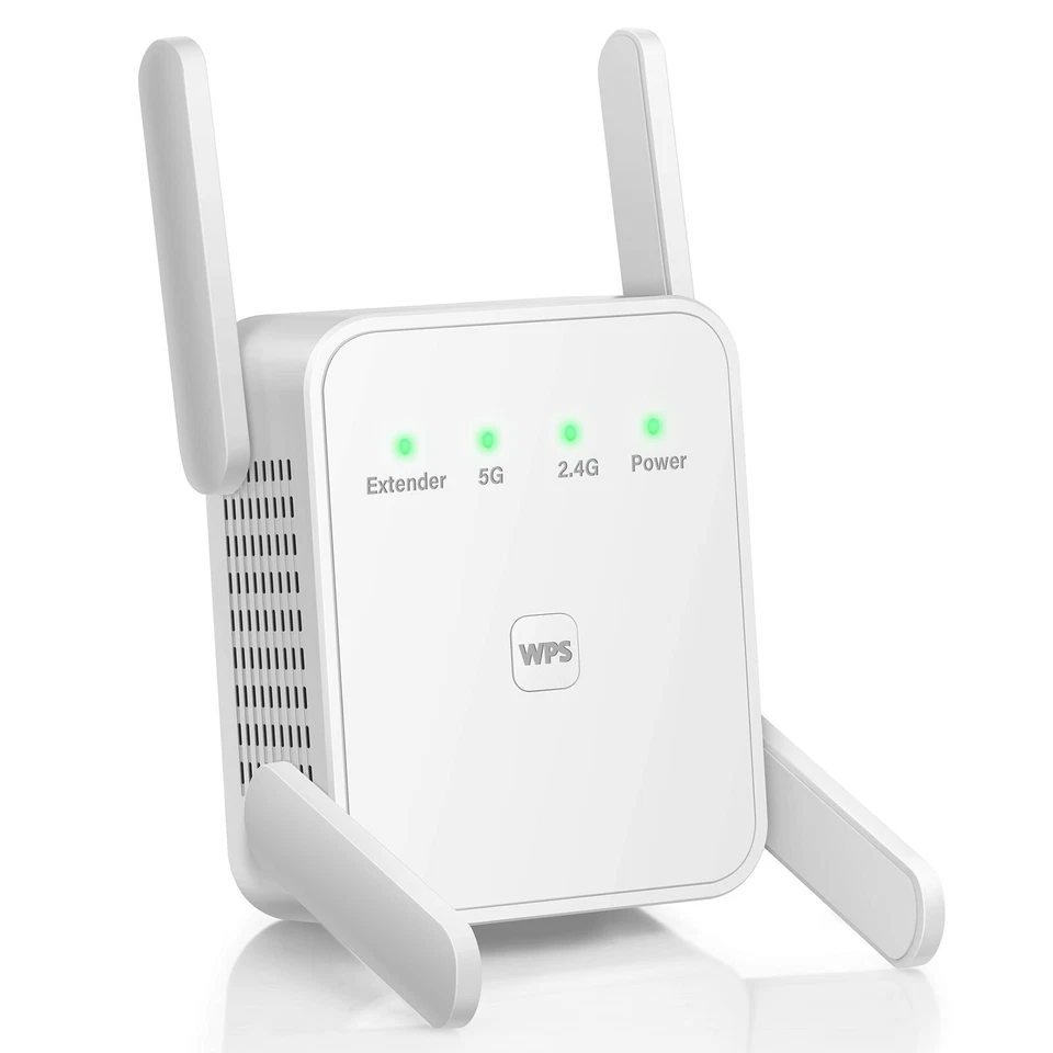 1200Mbps WiFi Range Extender Repeater Wireless Amplifier Router Signal Booster - Image 3 of 4