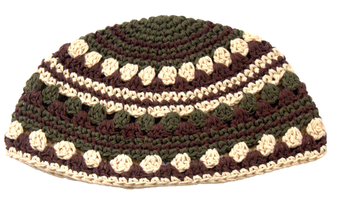 Kippa en cuir gris yarmoulke lettres a-b juive d'Israël couvre-chef