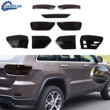 Translucent Taillight Rear Fog Light Cover Trim For Jeep Grand Cherokee 2014-20