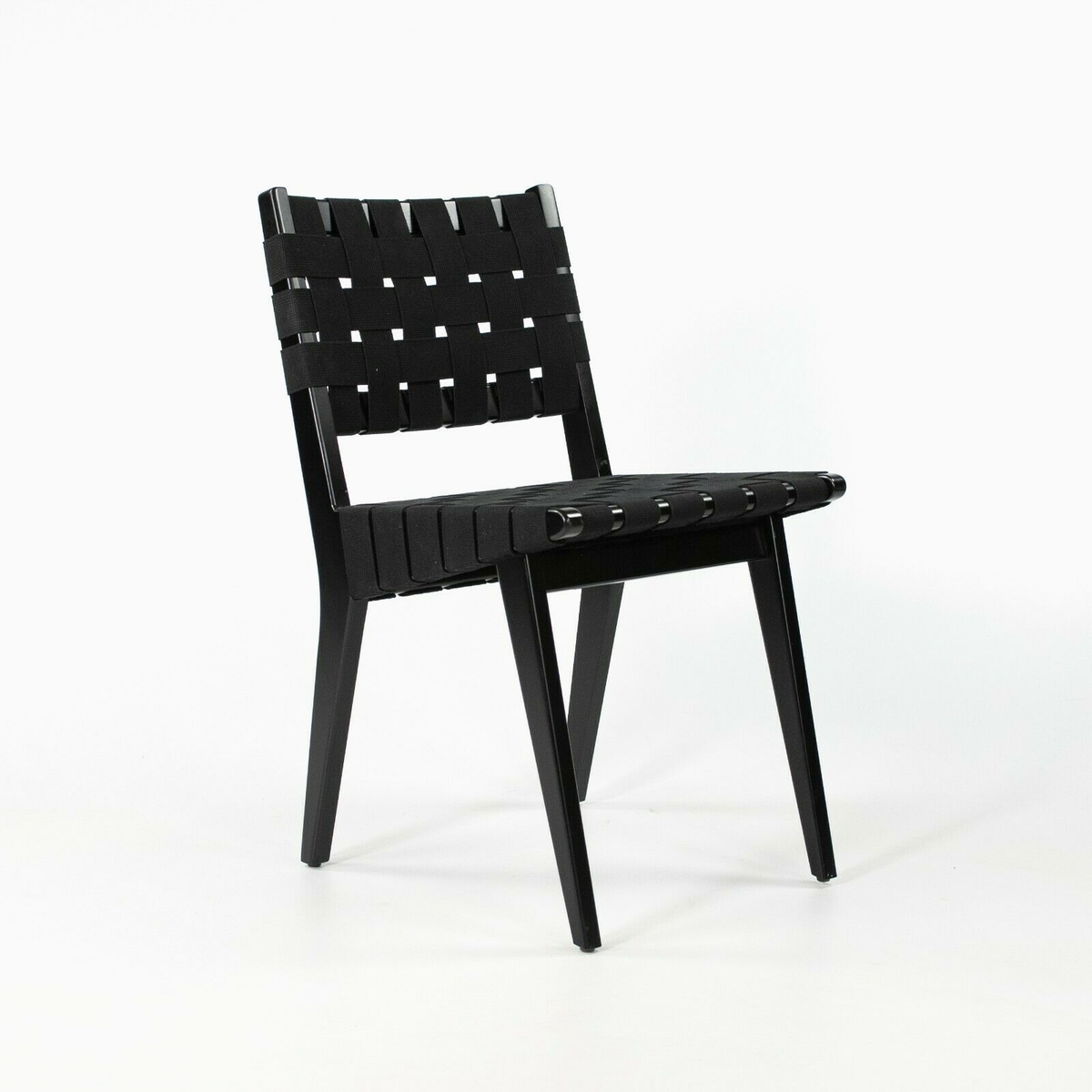 2021 Jens Risom for Knoll Risom Side Dining Chair Ebonized Maple