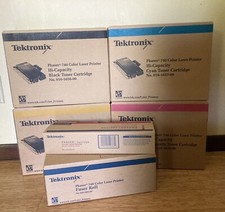 NIB PHASER 740 Laser Printer Printer Toner Cartridges Set Tektronix