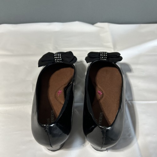 Ros Hommerson Tiana Shoes Womens Size 6.5 Black Leather Bow Low Heel Box F - Picture 5 of 8