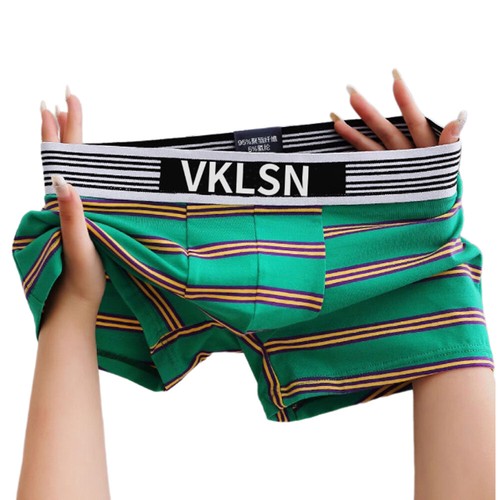 Calzoncillos boxer a rayas para hombre debajo de los pantalones calzoncillos deportivos ropa interior sueltos cómodos NUEVO - Imagen 4 de 14
