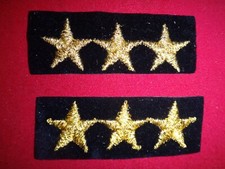 Pair Of US Military LT GENERAL Rank Bullion Patches *Unused*